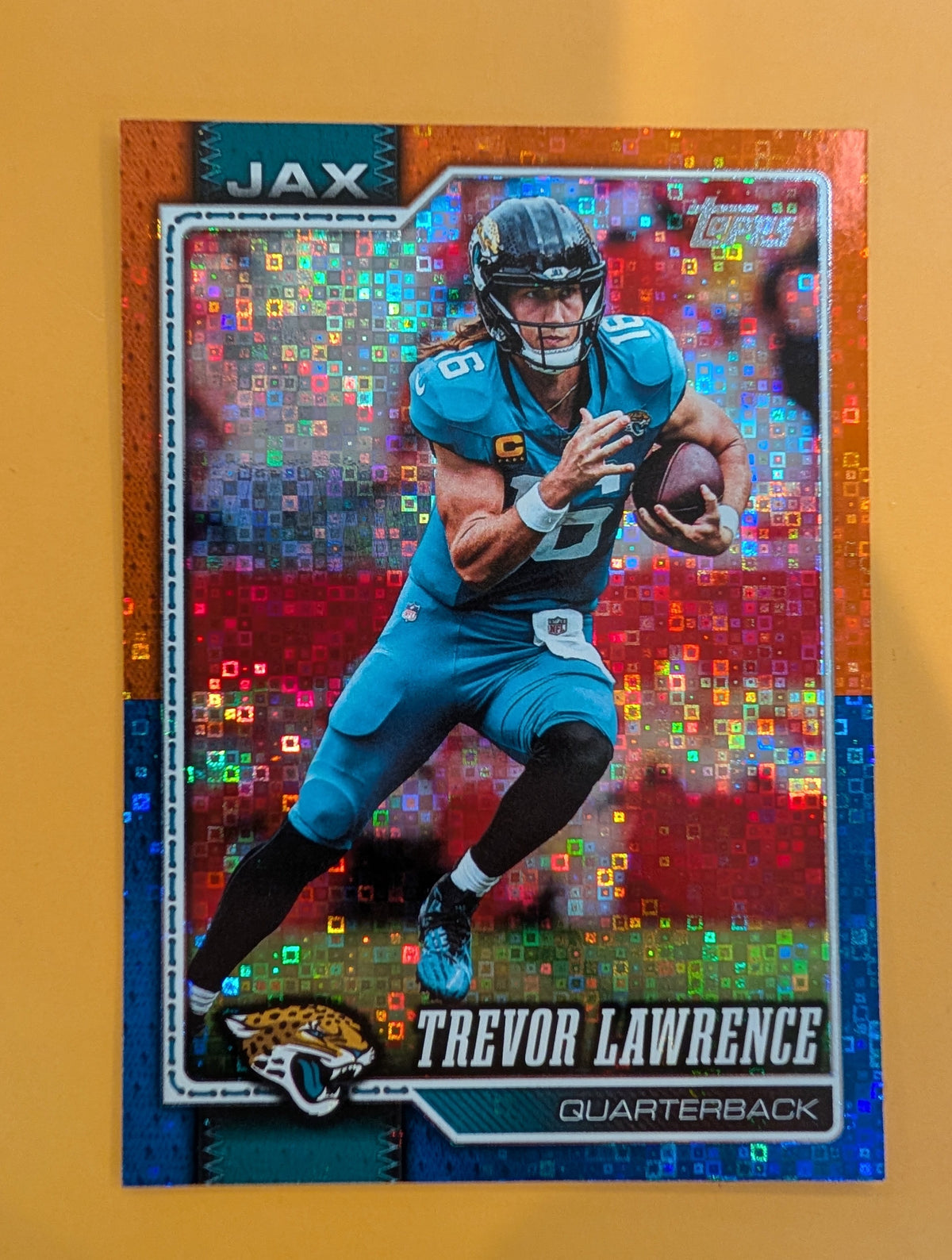 2026 Topps Football Trevor Lawrence Jaguars Walmart Orange Blue SSP /25 #94