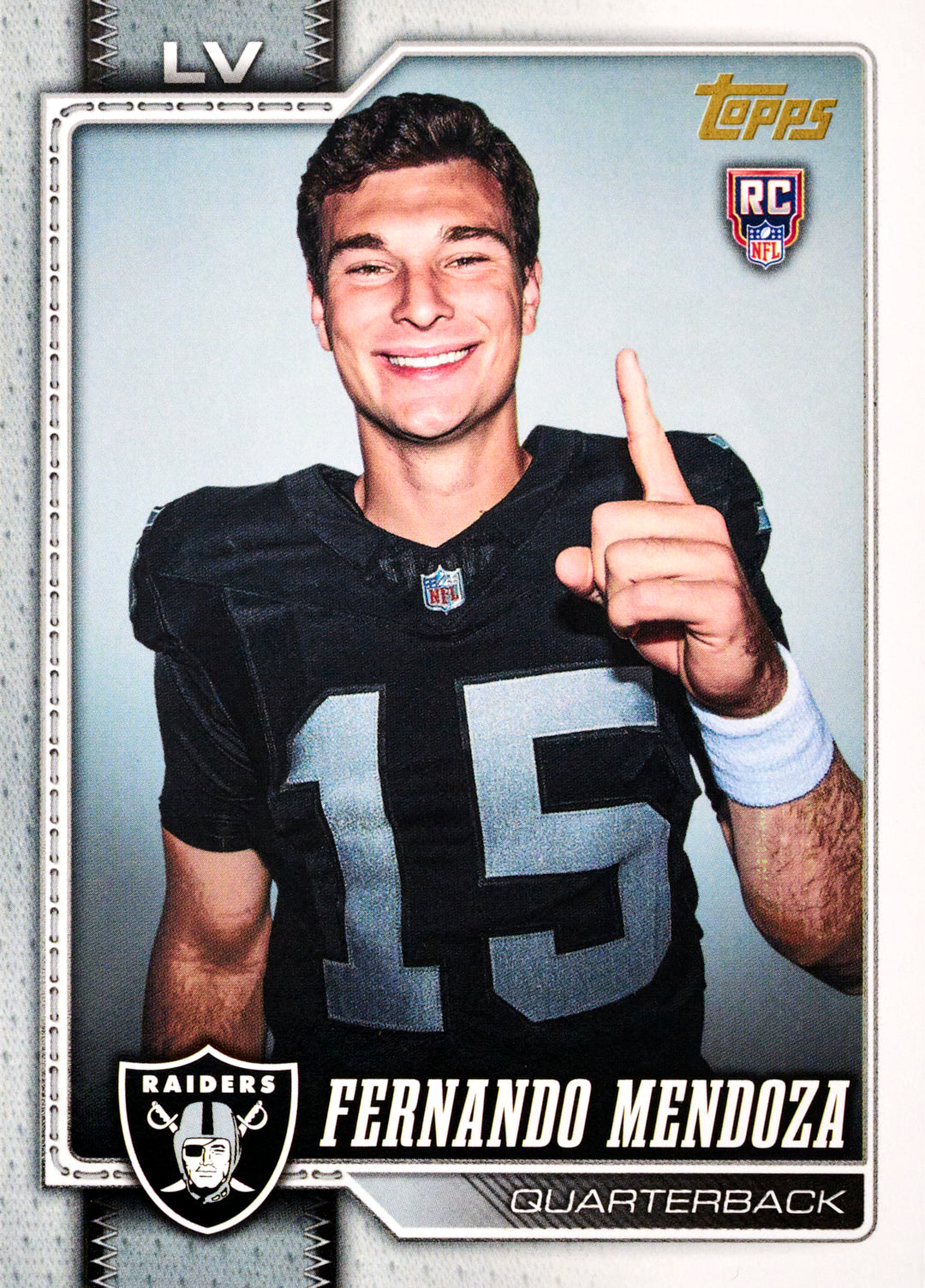 Fernando Mendoza rookie card 2026 Topps Football Las Vegas Raiders