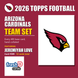 2026 Topps Football Arizona Cardinals Team Set - Complete Hand-Collated Card Set
