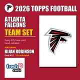2026 Topps Football Atlanta Falcons Team Set - Complete Hand-Collated Card Set