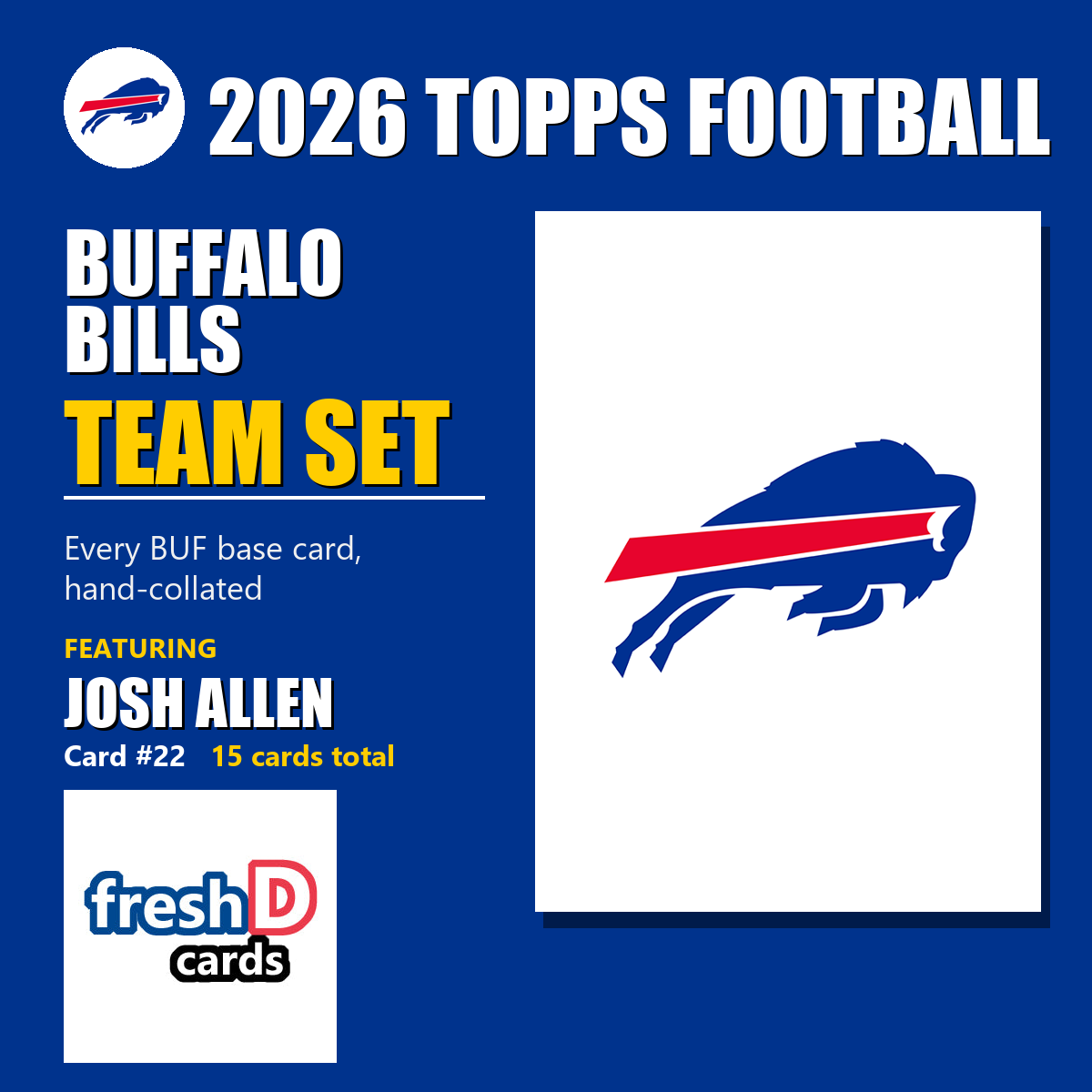 2026 Topps Football Buffalo Bills Team Set