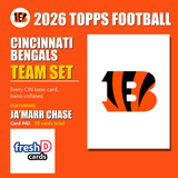 2026 Topps Football Cincinnati Bengals Team Set - Complete Hand-Collated Card Set