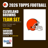 2026 Topps Football Cleveland Browns Team Set - Complete Hand-Collated Card Set