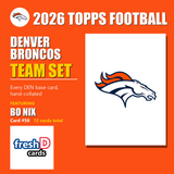 2026 Topps Football Denver Broncos Team Set - Complete Hand-Collated Card Set