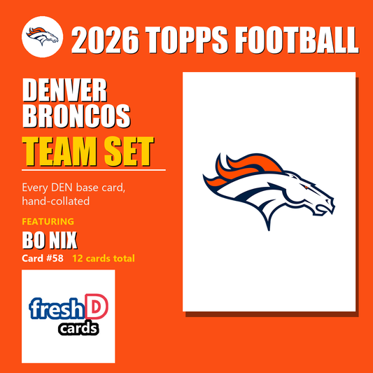 2026 Topps Football Denver Broncos Team Set
