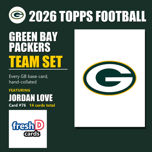 2026 Topps Football Green Bay Packers Team Set