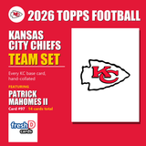 2026 Topps Football Kansas City Chiefs Team Set - Complete Hand-Collated Card Set