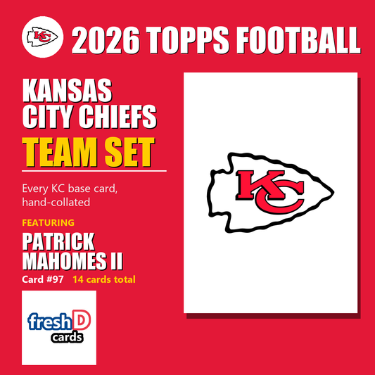2026 Topps Football Kansas City Chiefs Team Set