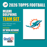 2026 Topps Football Miami Dolphins Team Set - Complete Hand-Collated Card Set