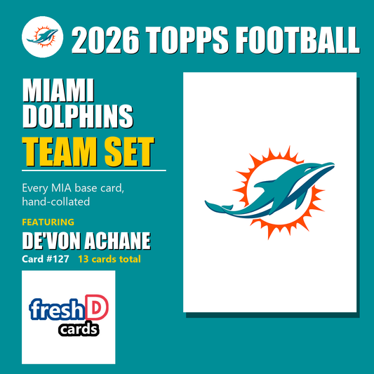 2026 Topps Football Miami Dolphins Team Set