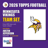 2026 Topps Football Minnesota Vikings Team Set - Complete Hand-Collated Card Set