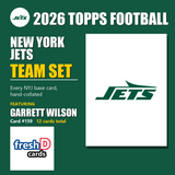 2026 Topps Football New York Jets Team Set - Complete Hand-Collated Card Set