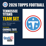 2026 Topps Football Tennessee Titans Team Set - Complete Hand-Collated Card Set