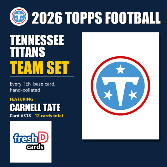 2026 Topps Football Tennessee Titans Team Set