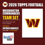 2026 Topps Football Washington Commanders Team Set - Complete Hand-Collated Card Set