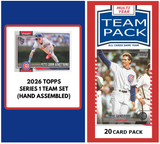 2024 Baseball Team Pack Cubs 20 Card Pack Sandberg + 2026 Topps Series 1 Team Set - Swanson PCA