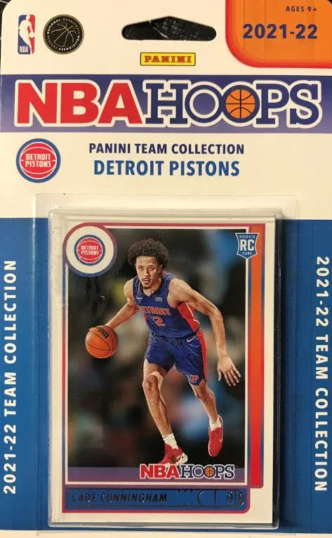 2021-22 NBA Hoops Factory Sealed NBA Team Set Detroit Pistons Cade Cunningham RC