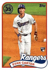 2024 Topps Update 1989 Topps Baseball 35th Anniversary Evan Carter #89US-49