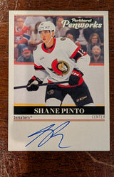 2024-25 UD Parkhurst Champions Penworks Autograph Shane Pinto - Ottawa Senators