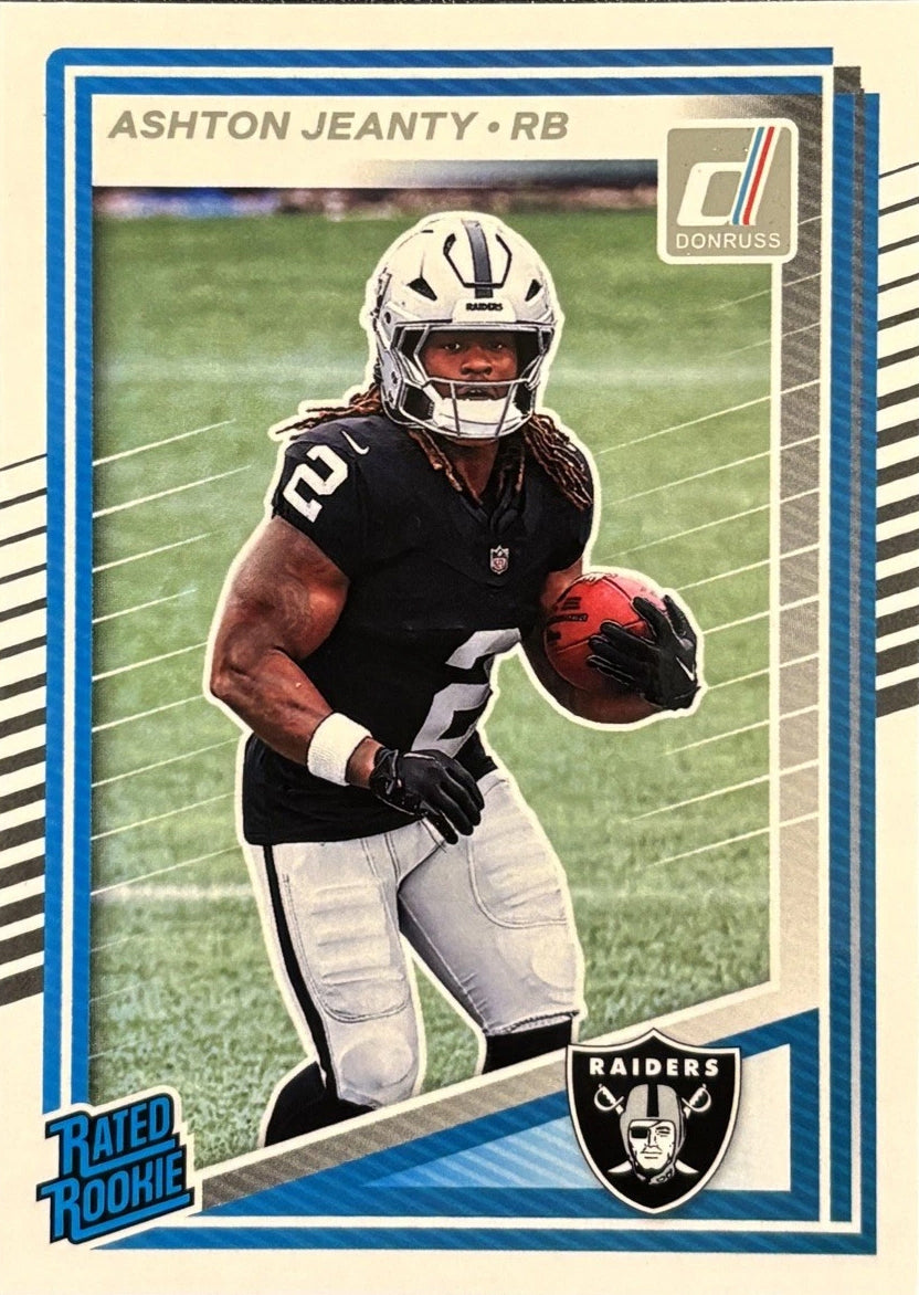 2025 Donruss NFL Team Set Las Vegas Raiders Brock Bowers Geno Smith Ashton Jeanty RC