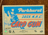 2025-26 Parkhurst 1954-55 Retros Card Gum Back Mikhail Sergachev #25 /299 - Utah Mammoth