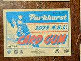 2025-26 Parkhurst 1954-55 Retros Card Gum Back Nathan MacKinnon #7 /299 - Colorado Avalanche