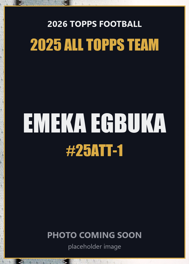 2026 Topps Football Emeka Egbuka 2025 All Topps Team #25ATT-1