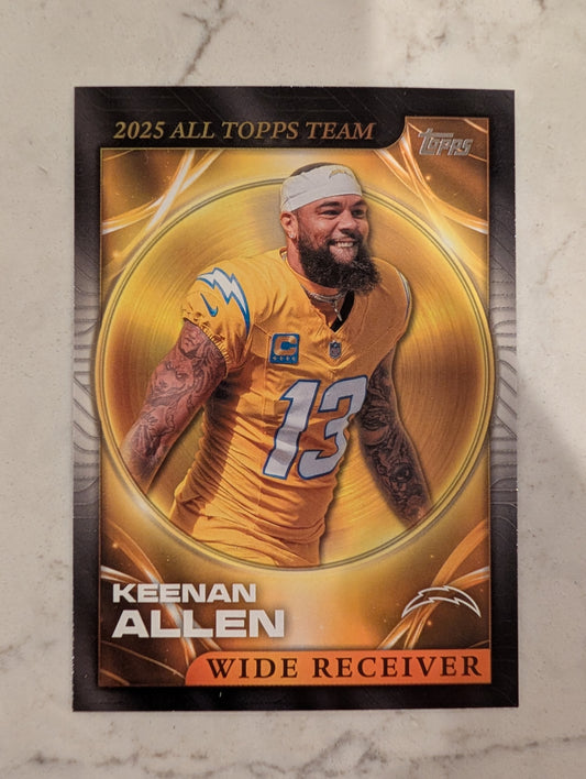 Keenan Allen 25ATT-11 2026 Topps Football 1991 Topps Mega Box Crackle Foil