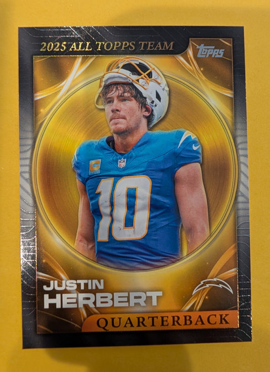 2026 Topps Football Justin Herbert 2025 All Topps Team #25ATT-13