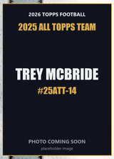 2026 Topps Football Trey McBride 2025 All Topps Team #25ATT-14
