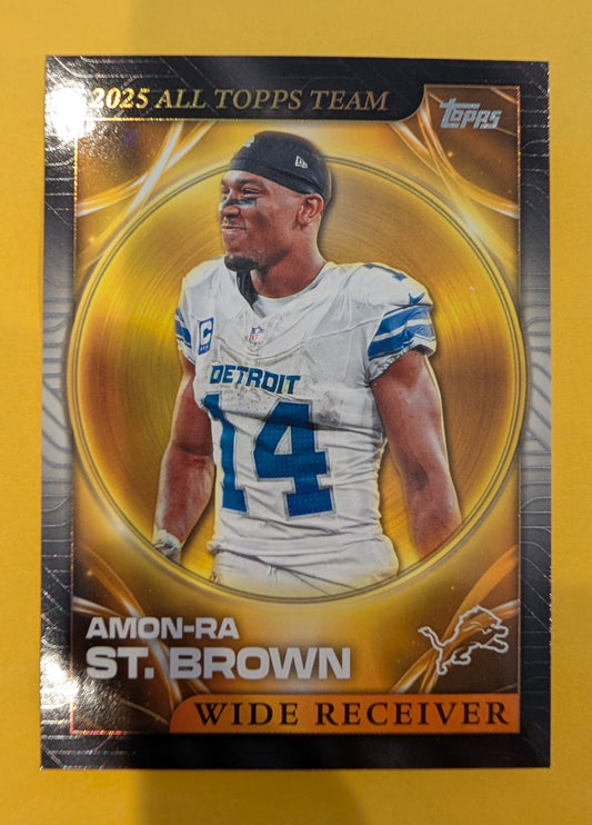 2026 Topps Football Amon-Ra St. Brown 2025 All Topps Team #25ATT-17