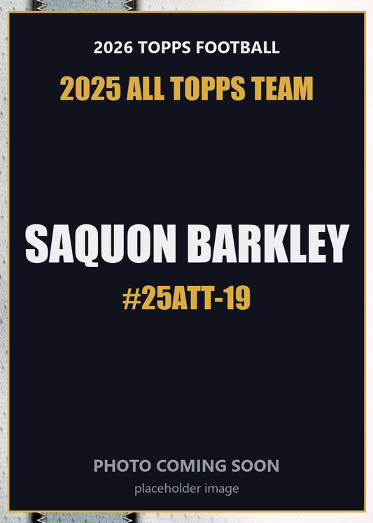 2026 Topps Football Saquon Barkley 2025 All Topps Team #25ATT-19