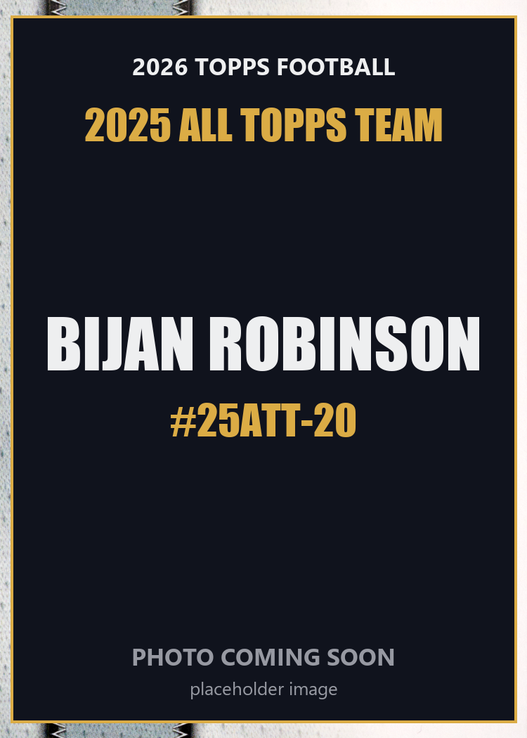 2026 Topps Football Bijan Robinson 2025 All Topps Team #25ATT-20