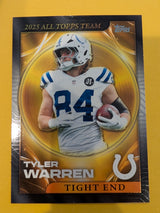2026 Topps Football Tyler Warren 2025 All Topps Team #25ATT-2