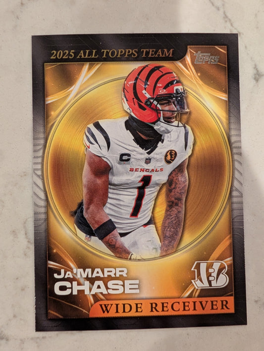 Ja'Marr Chase 25ATT-6 2026 Topps Football 1991 Topps Mega Box Crackle Foil