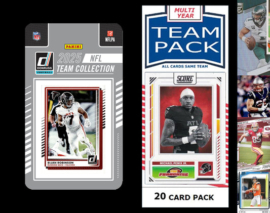 2025 Donruss NFL Team Set Factory Sealed + 20 Card Pack Atlanta Falcons Bijan Robinson Penix
