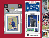 2025 Donruss NFL Factory Team Set + 20 Card Pack New York Giants Jaxson Dart Skattebo Nabers