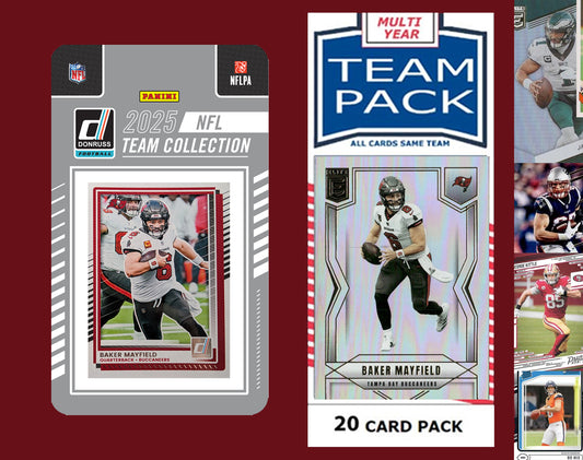 2025 Donruss NFL Factory Team Set  + 20 Card Pack Tampa Bay Buccaneers - Mayfield Ebuka RC