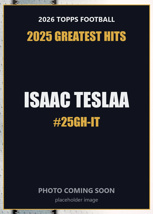 2026 Topps Football Isaac TeSlaa 2025 Greatest Hits #25GH-IT