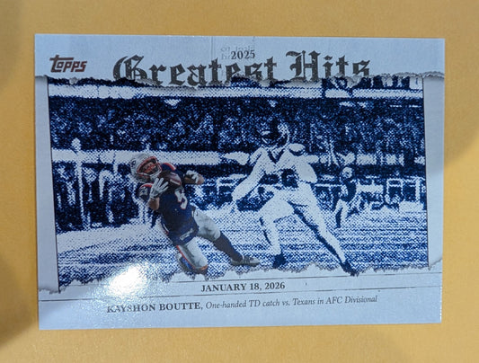 2026 Topps Football Kayshon Boutte 2025 Greatest Hits #25GH-KB