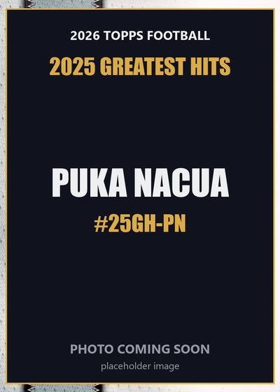 2026 Topps Football Puka Nacua 2025 Greatest Hits #25GH-PN