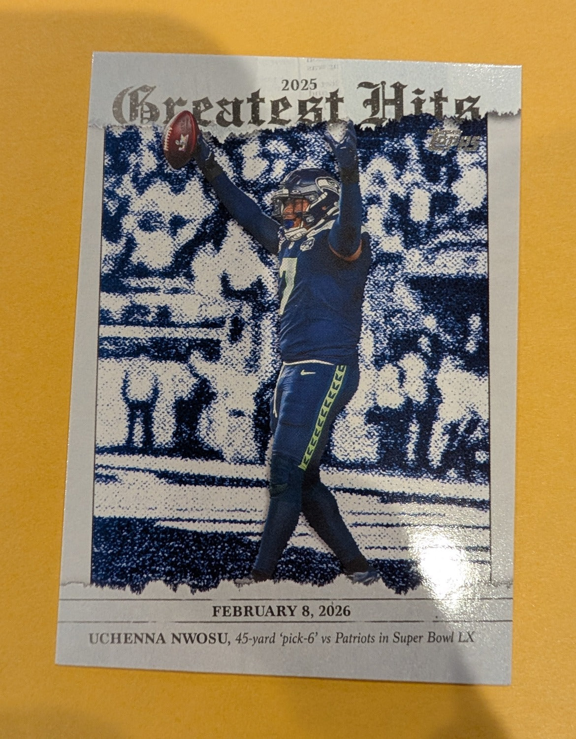 2026 Topps Football Uchenna Nwosu 2025 Greatest Hits #25GH-UN