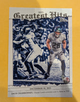 2026 Topps Football Zach Charbonnet 2025 Greatest Hits #25GH-ZC
