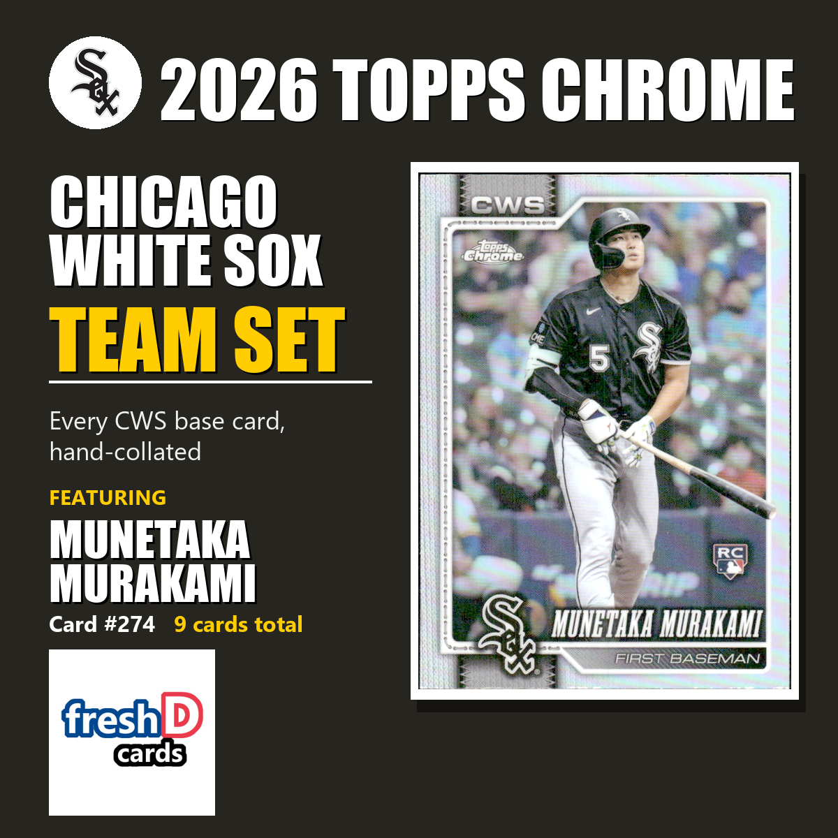 Chicago White Sox 2026 Topps Chrome team set