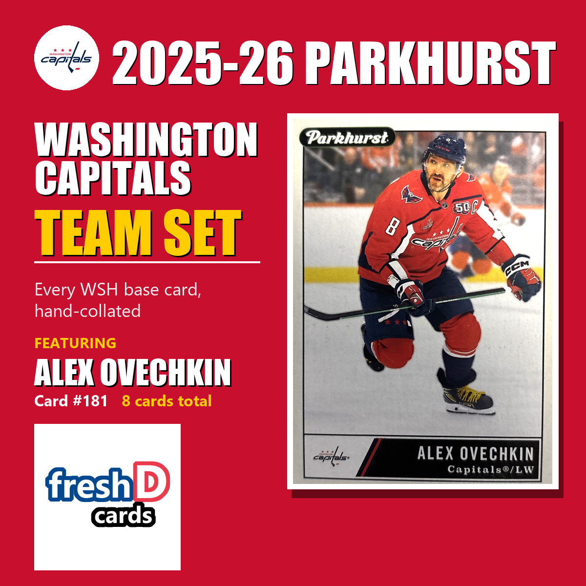 Washington Capitals 2025-26 Parkhurst team set