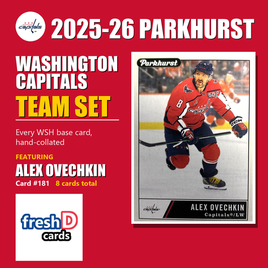 Washington Capitals 2025-26 Parkhurst team set