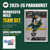 Minnesota Wild - Kirill Kaprizov & Zeev Buium (RC) - 2025-26 Parkhurst Hockey (7-Card Team Set)