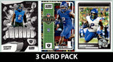 2025 SCORE Ashton Jeanty Las Vegas Raiders RC Insert 3 Pack Emerged Draft Base RC 20