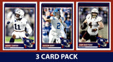 2025 SCORE Jaxson Dart Abdul Carter Cam Skattebo New York Giants RC 3 Pack