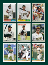 2024 Topps Archives Team Set Athletics Rickey Henderson Mason Miller 1961 1970 1994